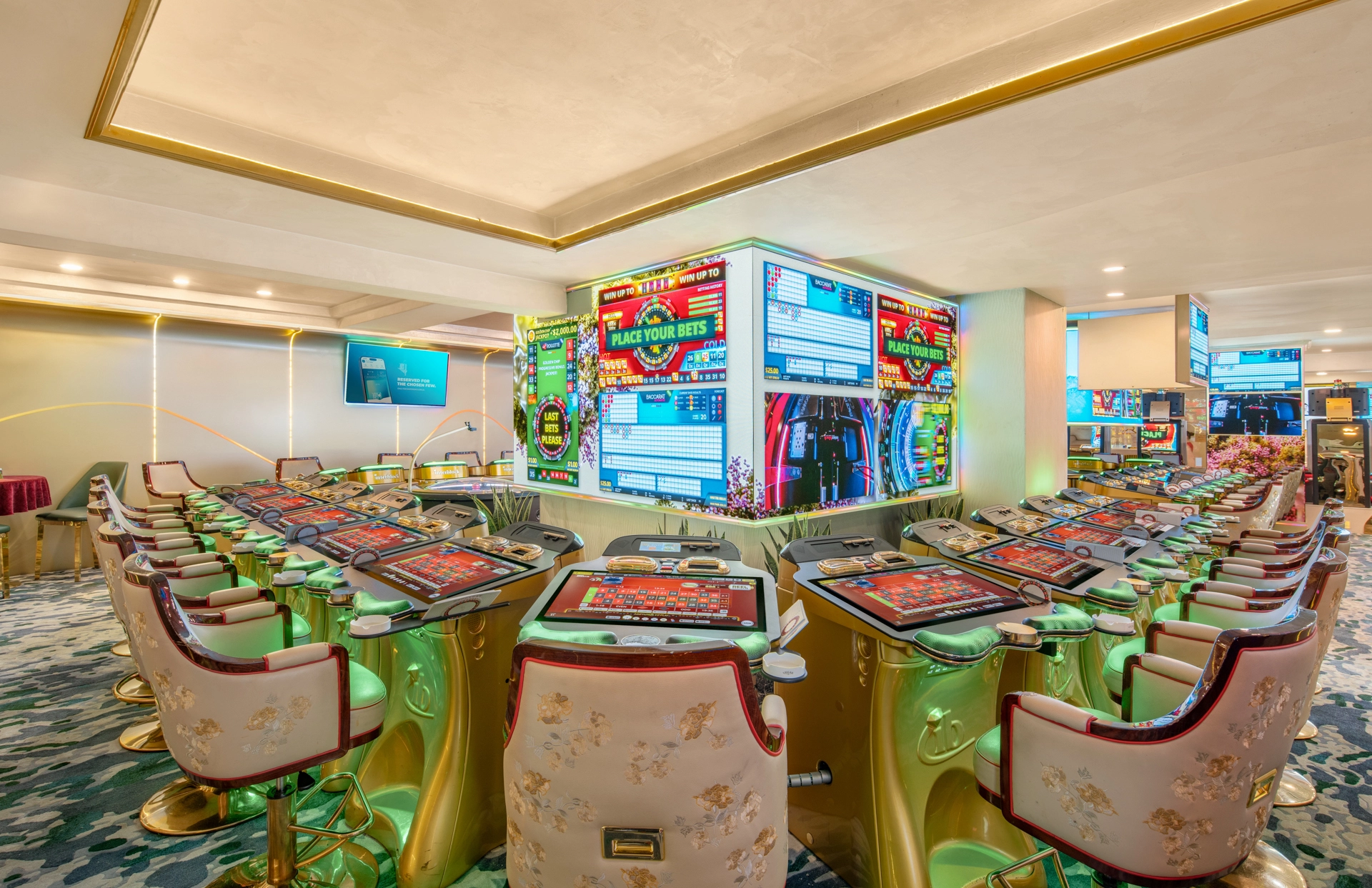 Roulette wheel at Vegas Club Vietnam